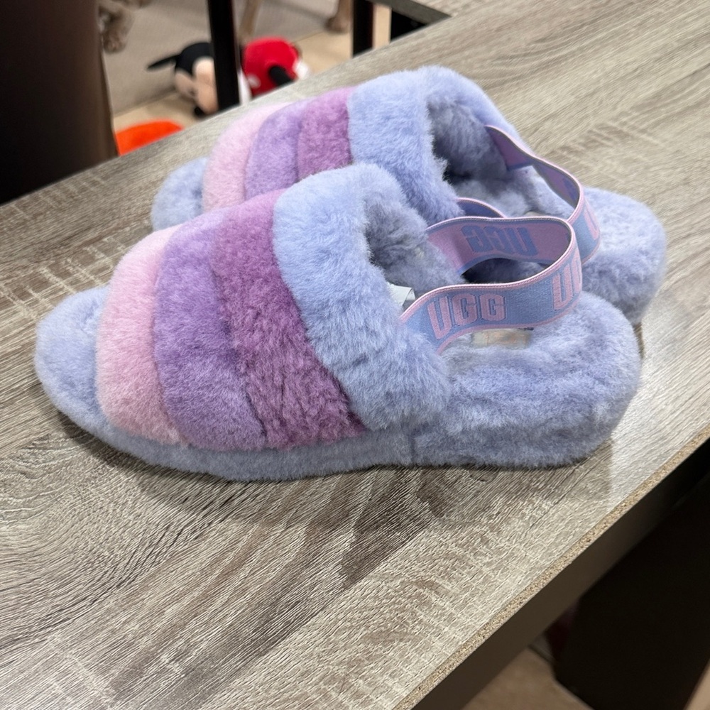 UGG Pastel Fluffy Slippers